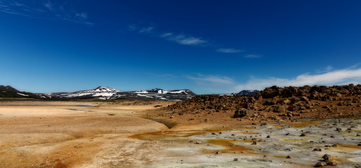 Fototapeta na wymiar Landscape of Iceland, Námafjall , Mývatn , Hverarönd..