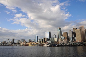 Fototapeta na wymiar The cityscape of Seattle, United States