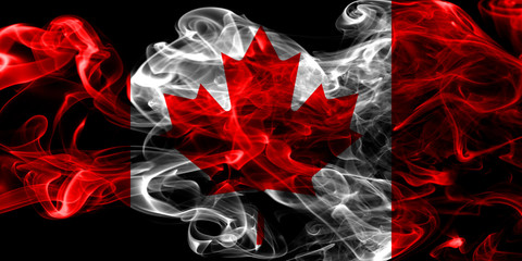 Canada smoke flag