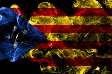  Catalonia smoke flag, dependent territory flag