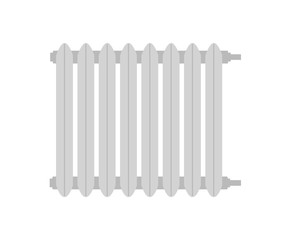 Heating radiator. Isolated on white background. Vector illustration.