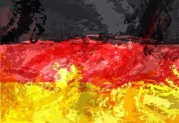 Vector geometric background in germany flag concept