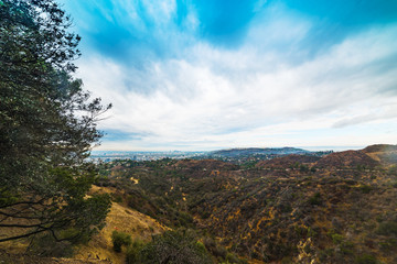 Cloudy sky over Los Angeles