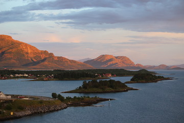 Sunset evening in Norway