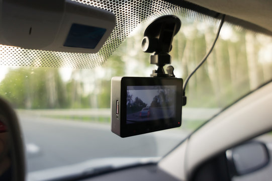 CCTV car camera for safety on the road accident
