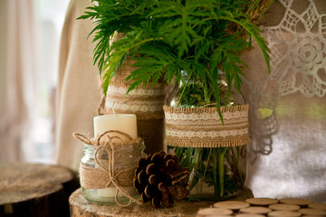 Obraz premium Beautiful decoration wedding ceremony