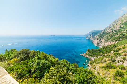 Plants by the sea in world famous Amalfi coast © Gabriele Maltinti