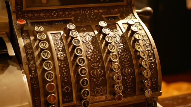 An old cash register