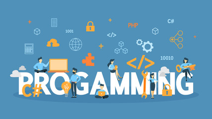 Programming concept illustration.