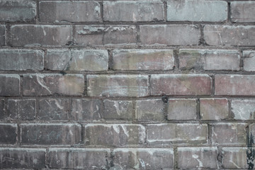 An old weathered brick wall with grungy texture