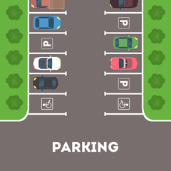 Parking in city. © inspiring.team
