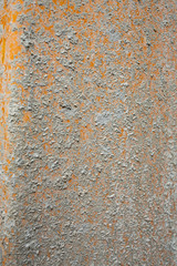 Grunge concrete  texture on yellow metal, Surface rough cement background, Close up