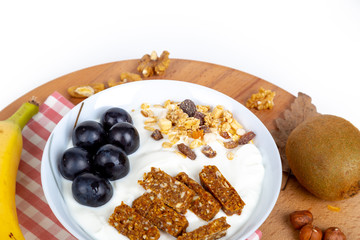 Top View of Mix Fruits and Nuts