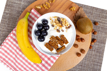 Top View of Mix Fruits and Nuts