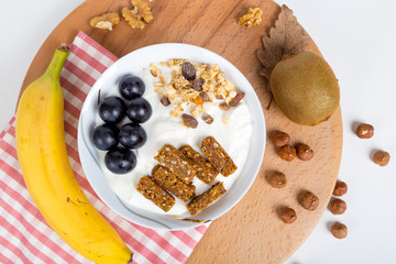Top View of Mix Fruits and Nuts