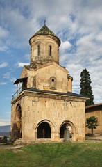 Fototapeta na wymiar Church of St. Nicholas at Gelati Monastery of Theotokos near Kutaisi. Imereti Province. Georgia