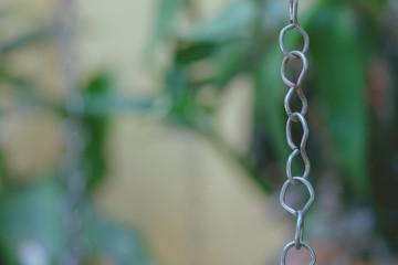 chains metal close up on background