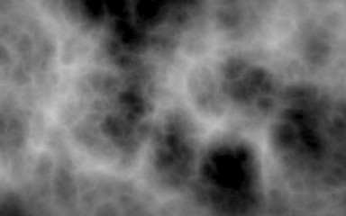 Background of abstract gray color smoke isolated on black color background. The wall of gray fog. 3D illustration