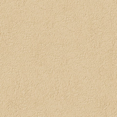 Seamless Texture of Cement Plaster. Wall Background. Repeatable Pattern with Finishing Layer of Gypsum Plaster. Pastel Colors: Delicate Tint of Orange
