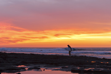 Fototapeta premium sunset in the coast