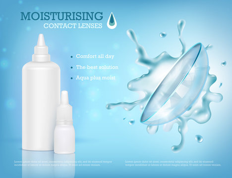 Contack Lens Moisture Composition