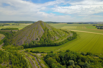 Heaps in the mining basin of the north of France