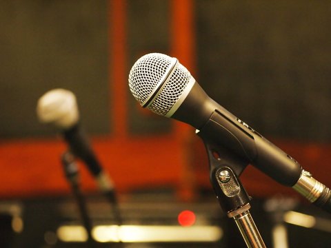 dynamic microphone with Standards XLR Wiring in studio 
