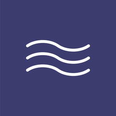 Wind icon for simple flat style weather ui design