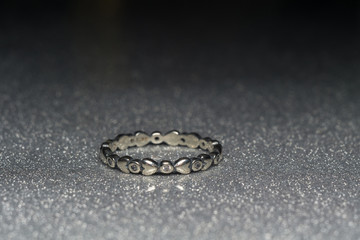 Silver ring background