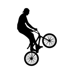 bicycle freestyle trick.