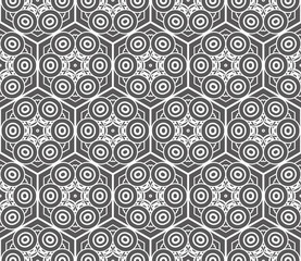 Fototapeta premium Vector geometric seamless pattern. modern style. for printing on fabric, paper for scrapbooking, wallpaper, cover, page book.