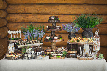 Candy bar for birthday party or wedding