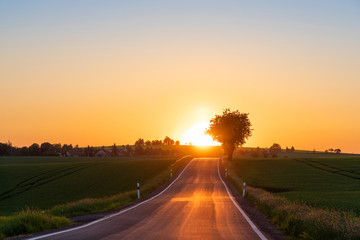 On the road - unterwegs der Sonne entgegen