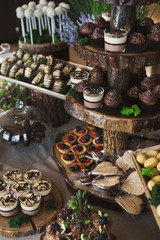 Candy bar for birthday party or wedding