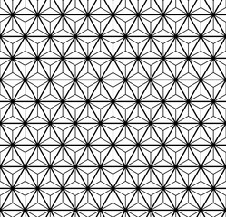 Geometric style seamless pattern with triangles in black and white