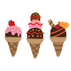 ice cream vector design