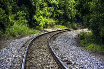 Fototapeta premium Rail Road curve