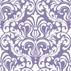 Vector damask seamless pattern element. Classical luxury old fashioned damask ornament, royal victorian seamless texture for wallpapers, textile, wrapping. Exquisite floral baroque template.