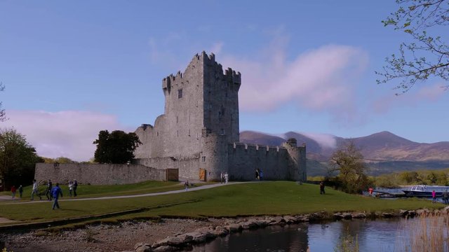 Ross Castle at Killarney National Park in Ireland - a famous landmark