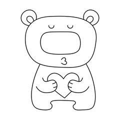 Coloring page. Vector illustration.