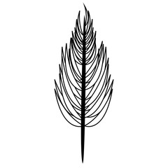 Bouquet of leaves vector illustration graphic design