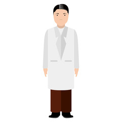 Isolated doctor avatar