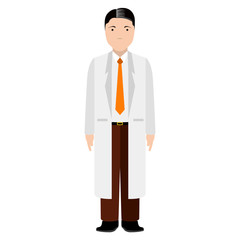 Isolated doctor avatar