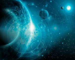 Earth from Space. Best Internet Concept of global business from concepts series. Elements of this image furnished by NASA. 3D illustration