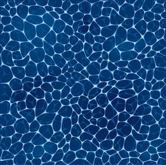 Deep blue sea water pattern