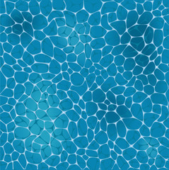 Blue sea water vector pattern