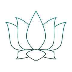 Lotus flower symbol vector illustration graphic design