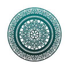 Mandala indian emblem vector illustration graphic design