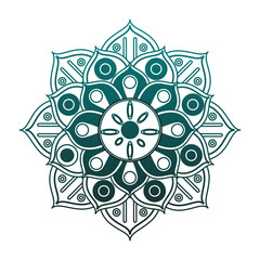 Mandala indian emblem vector illustration graphic design