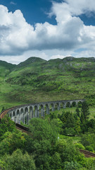 Fototapeta na wymiar Harry Potter Glenfinnan Viadukt
